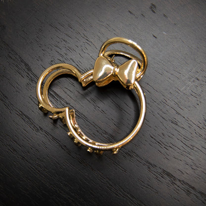 Gold Metal Mouse Claw Clip